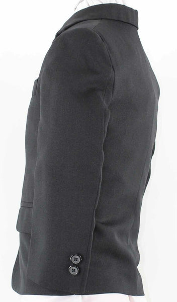 Dockers Sz 4 Regular Black Lined 2 Button 100% Polyester Boys Suit Jacket