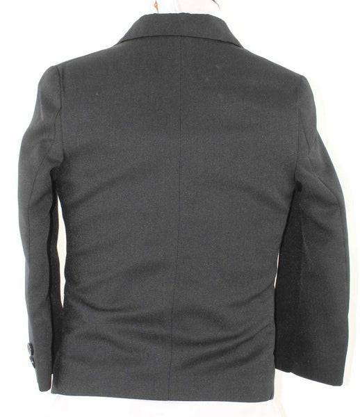 Dockers Sz 4 Regular Black Lined 2 Button 100% Polyester Boys Suit Jacket