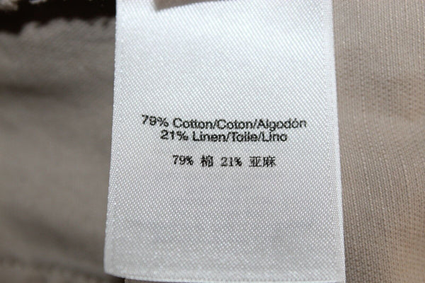 DKNY Sz 2 X 4 Tan Cuffed Cotton Blend Shorts