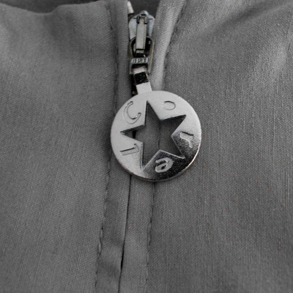 Corel Amsterdam Sz M x 30.5 Gray Side Zip Rayon Linen Lycra Straight Pant