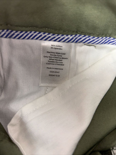 Talbots NEW $90 Sz 2 x 26 Green Pocketed Cotton Spandex Crop Capri Pant