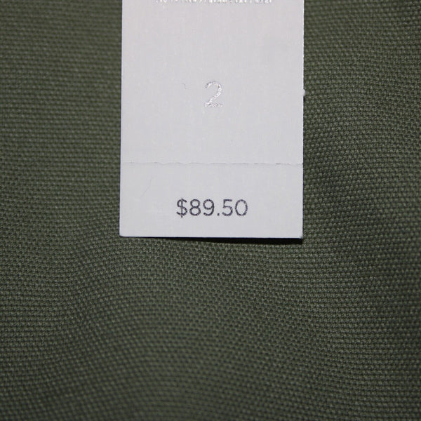 Talbots NEW $90 Sz 2 x 26 Green Pocketed Cotton Spandex Crop Capri Pant