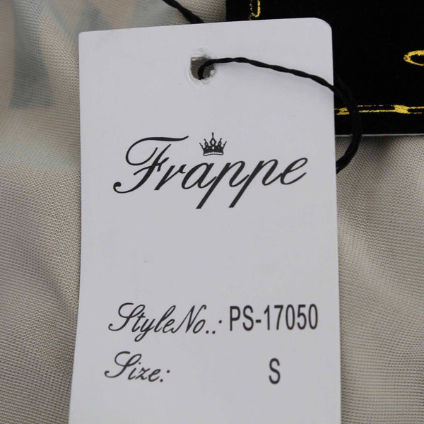 Frappe NEW Sz S Black Tan Multi Fash10n1sta Polyester Spandex Tunic Top