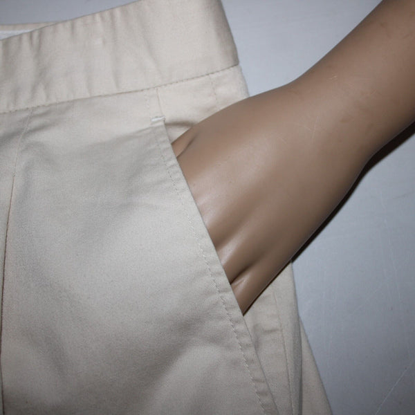 Burberry Gold Sz 32 x 31 Light Tan Pockets Pleated Cotton Polyester AS IS Pant