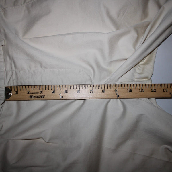 Burberry Gold Sz 32 x 31 Light Tan Pockets Pleated Cotton Polyester AS IS Pant