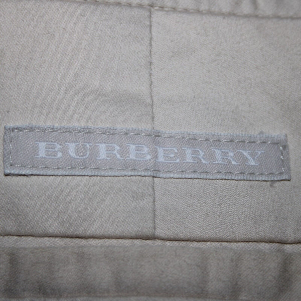 Burberry Gold Sz 32 x 31 Light Tan Pockets Pleated Cotton Polyester AS IS Pant
