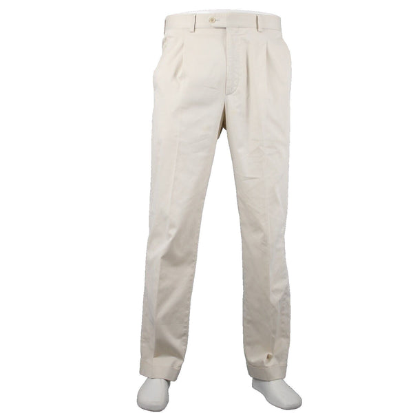 Burberry Gold Sz 32 x 31 Light Tan Pockets Pleated Cotton Polyester AS IS Pant