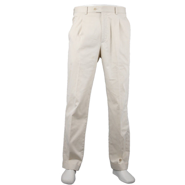 Burberry Gold Sz 32 x 31 Light Tan Pockets Pleated Cotton Polyester AS IS Pant