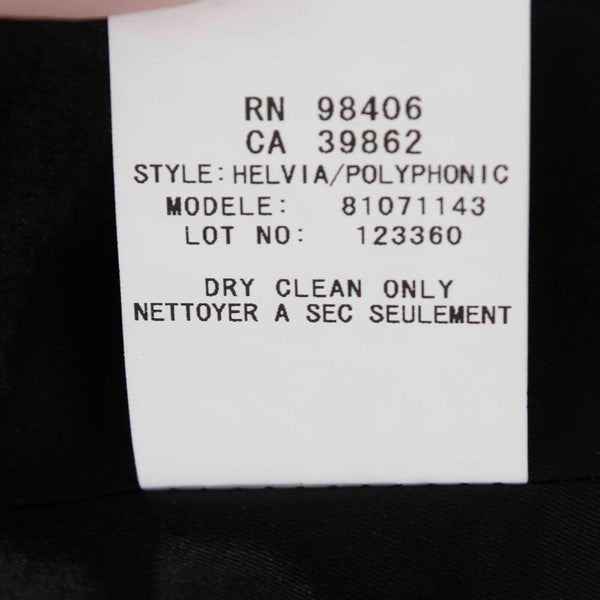 Theory Sz 6 Charcoal Metallic Collared One Button Wool Laine Blend Blazer Jacket