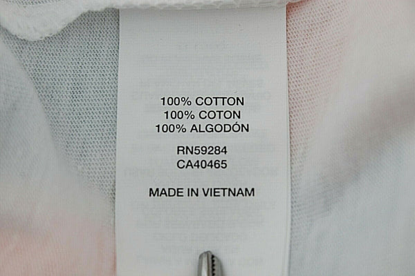 Place NEW Sz 4 White Neon Orange Teal Unisex 100% Cotton Graphic Tee Shirt