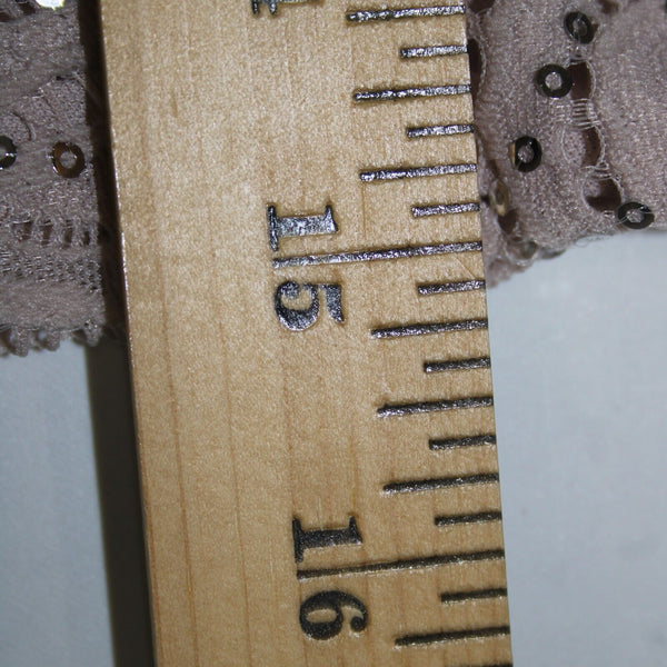 Dress Barn NEW Sz 10 Mauve Lavender Silver Sequin Lined Eyelets Nylon Dress