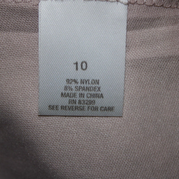 Dress Barn NEW Sz 10 Mauve Lavender Silver Sequin Lined Eyelets Nylon Dress