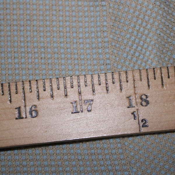 Ermenegildo Zegna Sz L/52 Tan Light Blue Ribbed Cotton Polyester Sweater