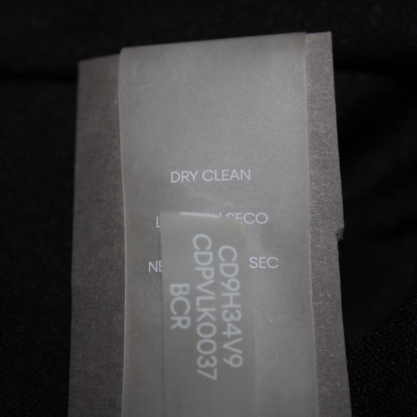 Calvin Klein NEW $139 Sz 2 Black White Floral Lined Faux Wrap 100% Poly Dress