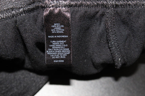 Express Sz S Black Curved Tier Ruffle Nylon Cotton Modal Blend Lined Skirt