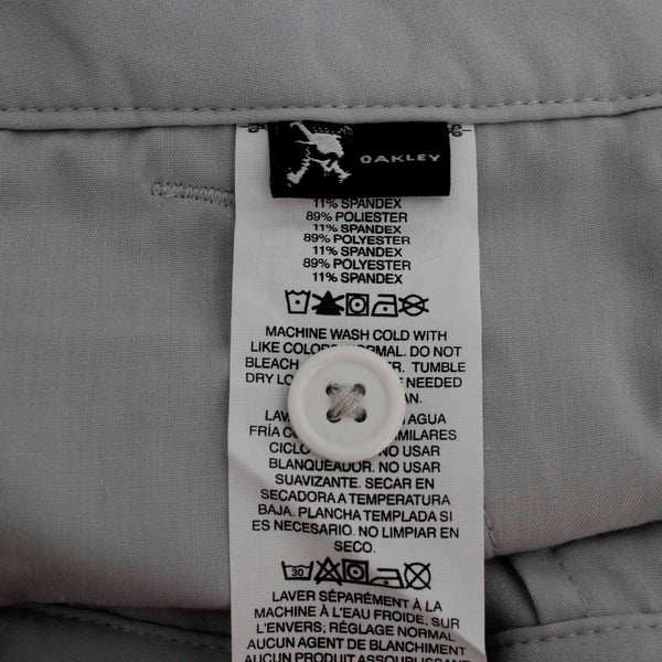 Oakley Sz 6 X 29 Light Gray Straight Leg Polyester Spandex Pant