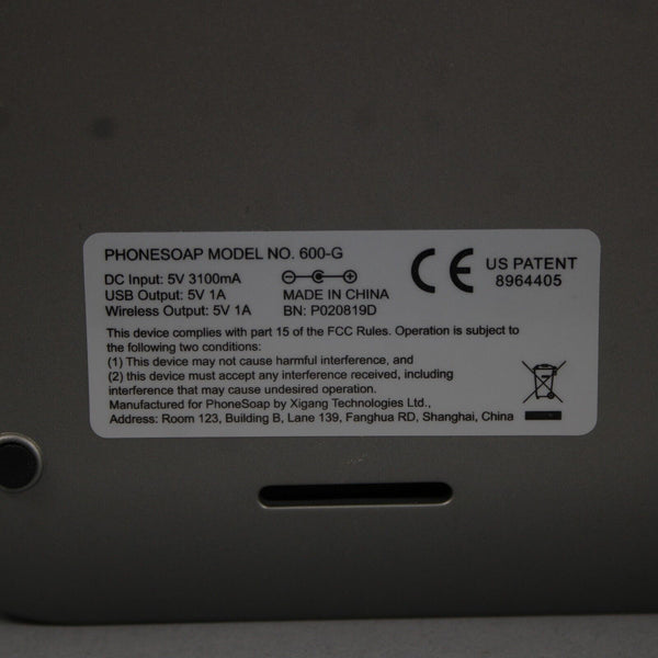 Phone Soap Model No 600-G Wireless Sanitizer & Charger