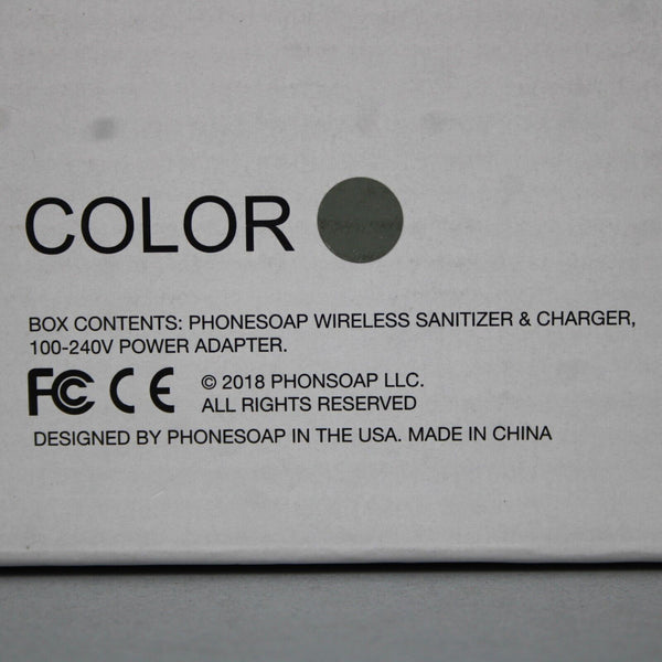 Phone Soap Model No 600-G Wireless Sanitizer & Charger