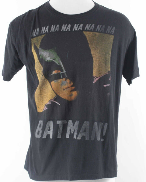 Batman Classic DC Comics  TV Series Sz XL Black Multi 100% Cotton Tee Shirt