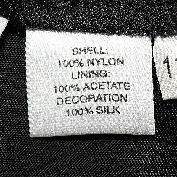 Ann Taylor NWT $149 Sz 6P Black Nylon Overlay Acetate Silk Blend Lined Skirt