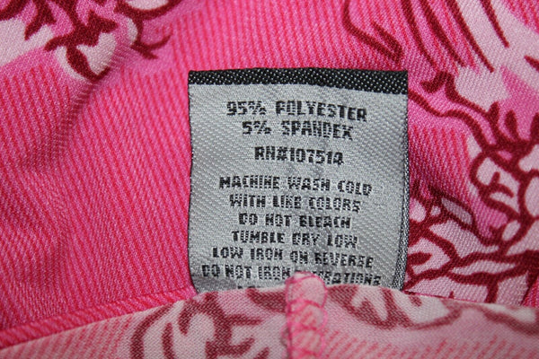 JM Collection Sz XL Pink Burgundy Cold Shoulder Poly Blend Top