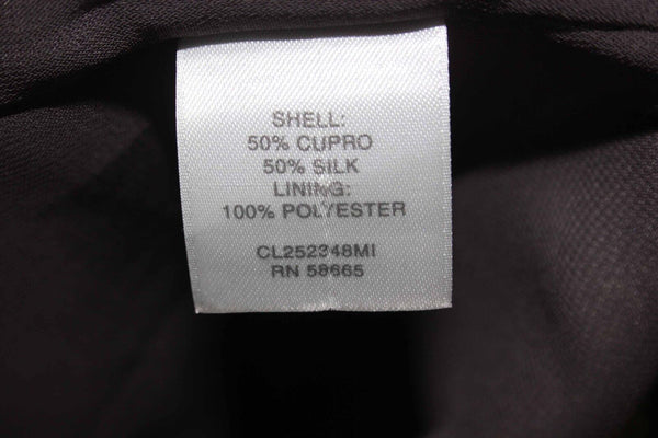 Classiques Entier Sz 8 Tan Dark Taupe Multi Lined Cupro Silk Polyester Skirt