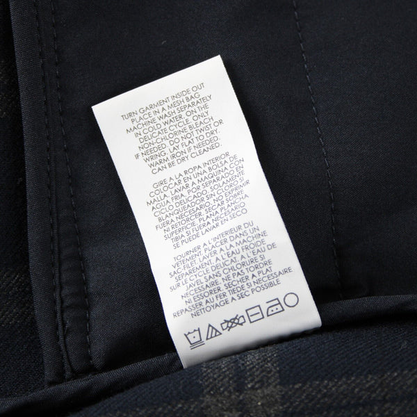 Cabi NEW $159 Connery Sz M Navy Blue Gray Plaid Button Polyester Rayon Jacket