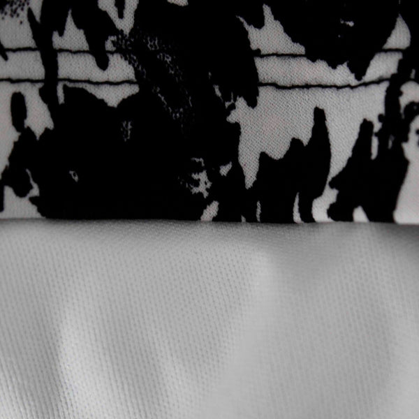 Travel Smith Sz 12 Black White Lined Cowl Dolman Blouson Poly Blend Dress