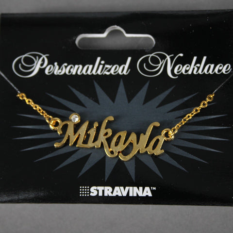 MIKAYLA NEW Goldtone Rhinestone Accent 14.5" w 4.5" Multi Ring Ext Necklace