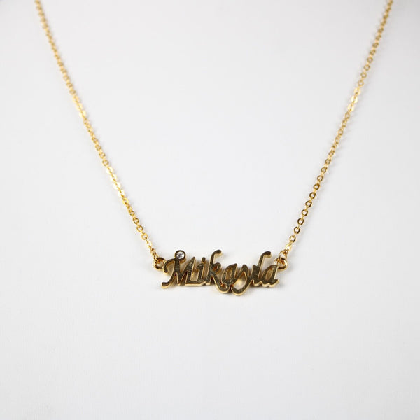 MIKAYLA NEW Goldtone Rhinestone Accent 14.5" w 4.5" Multi Ring Ext Necklace