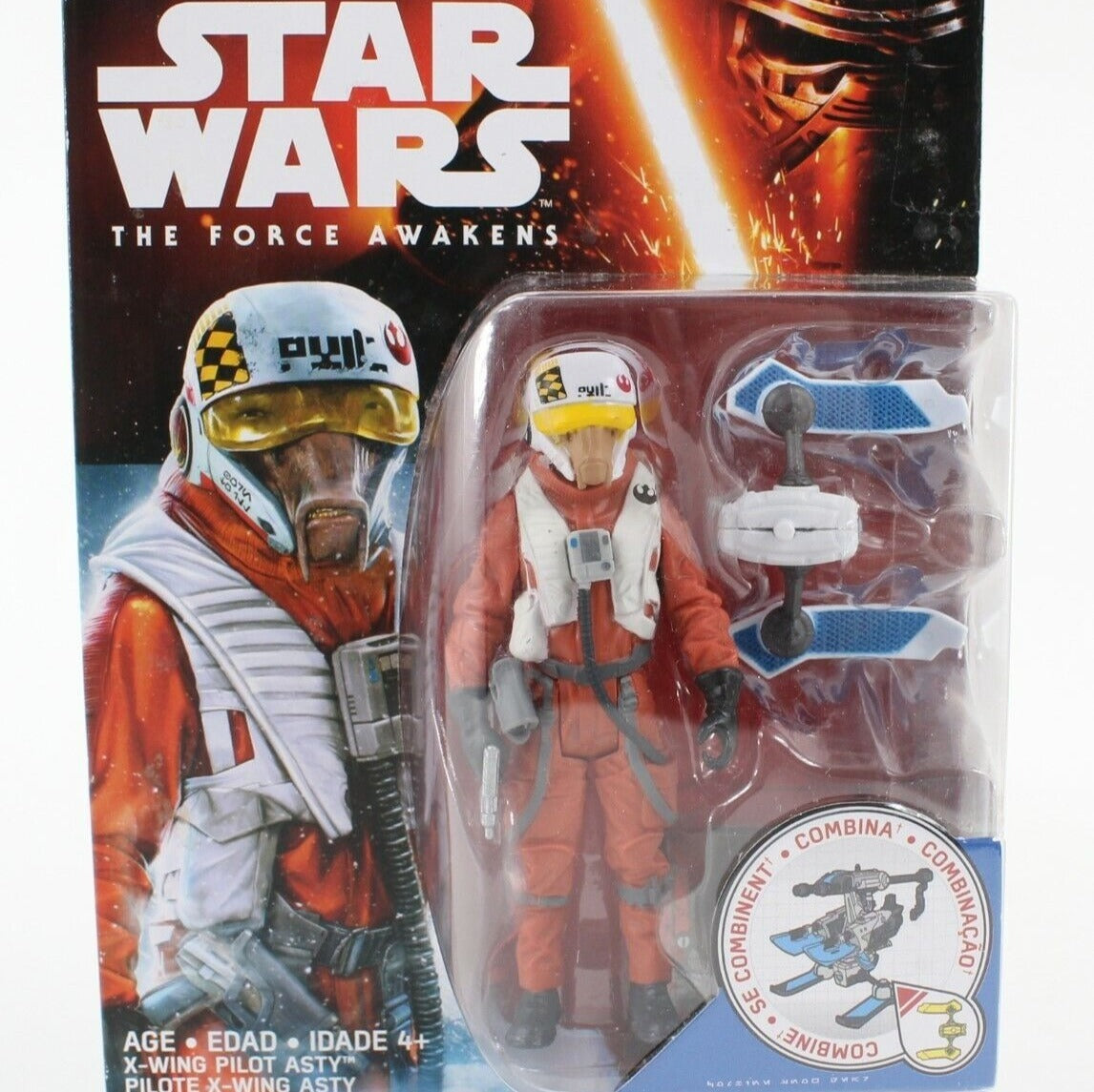 Hasbro  Star Wars The Force Awakens 2015 X Wing Pilot Asty Figure Collectible