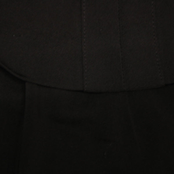 Yves Saint Laurent Sz S Black Sheer Gathere Goddess Italian 100% Viscose Dress
