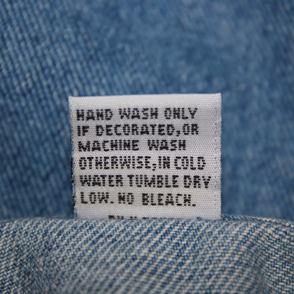 Simply Hot Vintage Sz S Blue Denim Rhinestones Collared 100% Cotton Jacket