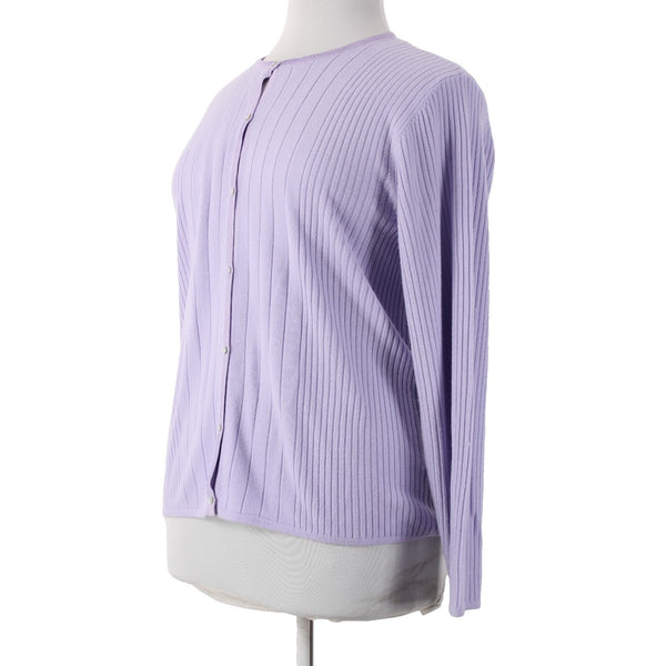 Carolyn Taylor Cardigan Sweater NEW $34 Sz XL Lavender Purple 100% Acrylic