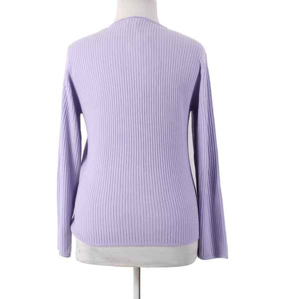 Carolyn Taylor Cardigan Sweater NEW $34 Sz XL Lavender Purple 100% Acrylic
