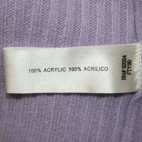 Carolyn Taylor Cardigan Sweater NEW $34 Sz XL Lavender Purple 100% Acrylic
