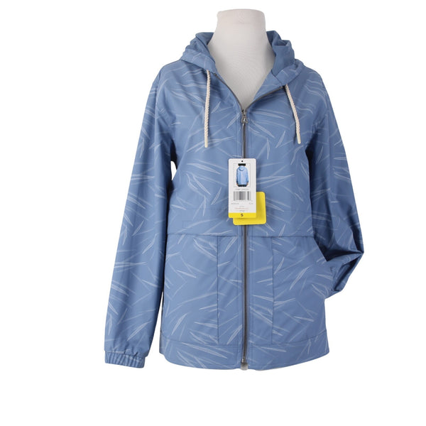 Weatherproof Jacket NEW Sz S Blue Light Blue Hooded 100% Polyumethane Jacket