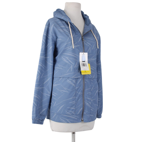 Weatherproof Jacket NEW Sz S Blue Light Blue Hooded 100% Polyumethane Jacket