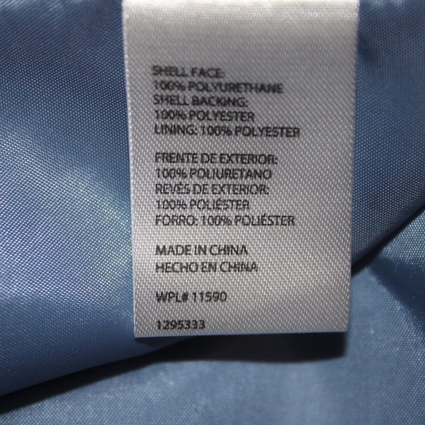 Weatherproof Jacket NEW Sz S Blue Light Blue Hooded 100% Polyumethane Jacket