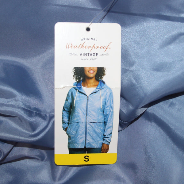 Weatherproof Jacket NEW Sz S Blue Light Blue Hooded 100% Polyumethane Jacket