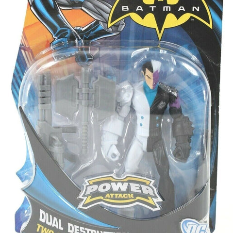Mattel Batman 2011 Dual Destruction Two Face Power Attack 7" Figure