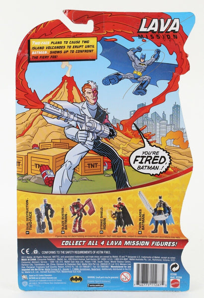 Mattel Batman 2011 Dual Destruction Two Face Power Attack 7" Figure