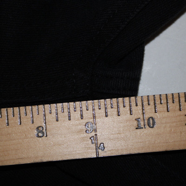 Tinsel Town NEW $49 Mom Jean Sz 0 / 24 x 28 Black Denim Distressed Cotton Jeans