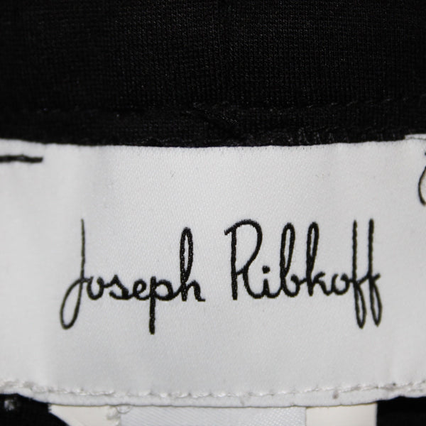 Joseph Ribkoff Pant Sz 18 x 27 Black Faux Leather Details Faux Pockets Pull On