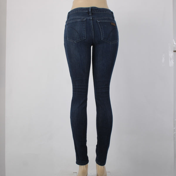 Joes Jeans Chelsea Sz 27 x 31 Dark Blue Denim Skinny Cotton Polyester Jeans