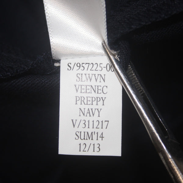 Banana Republic Dress Sloan Sz 6  Preppy Navy Blue Cotton Spandex
