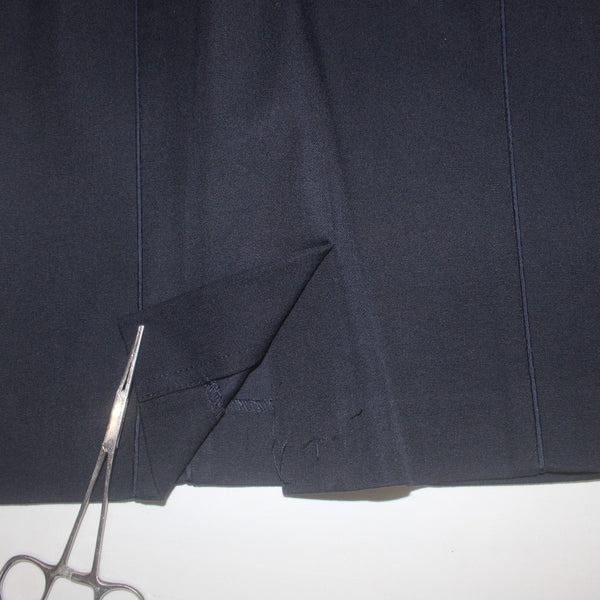 Banana Republic Dress Sloan Sz 6  Preppy Navy Blue Cotton Spandex
