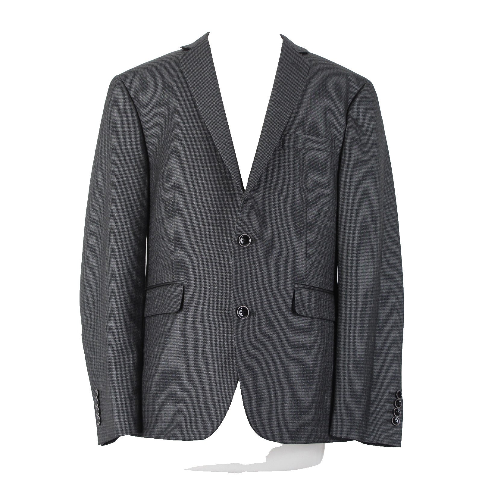 Bar III Slim Fit Sz 40 S Gray Silver Sheen 2BSV 2 Button Polyester Blend Jacket