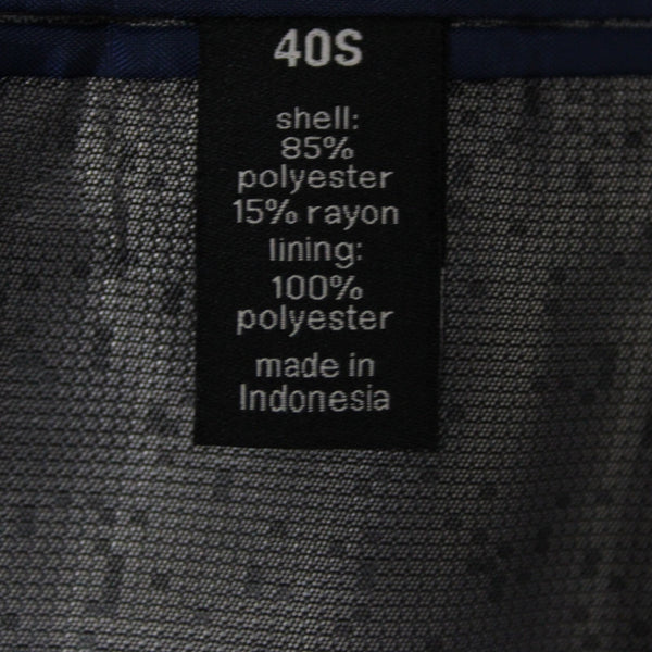 Bar III Slim Fit Sz 40 S Gray Silver Sheen 2BSV 2 Button Polyester Blend Jacket