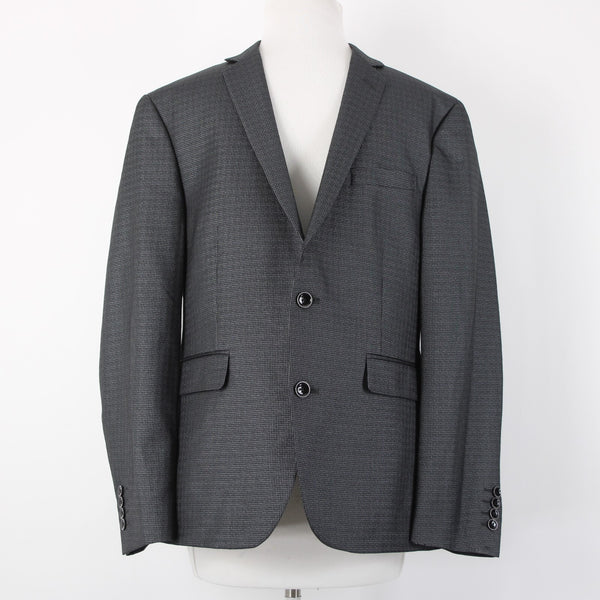 Bar III Slim Fit Sz 40 S Gray Silver Sheen 2BSV 2 Button Polyester Blend Jacket